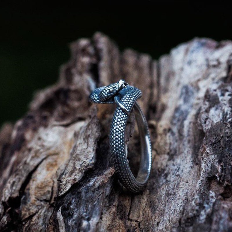NKlaus Creolo Singolo Bali In Argento 925 Con Motivo Serpente Celtico - Diametro 18mm, Gotico
