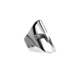 Anello Elmo Spartano in Argento lato, Feel No Pain