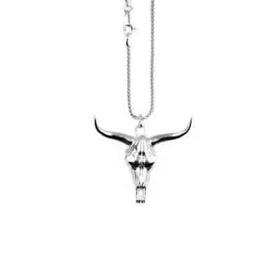 MECYLIFE Ciondolo Scheletro Gotico Testa Di Bue Testa Di - Foto 10