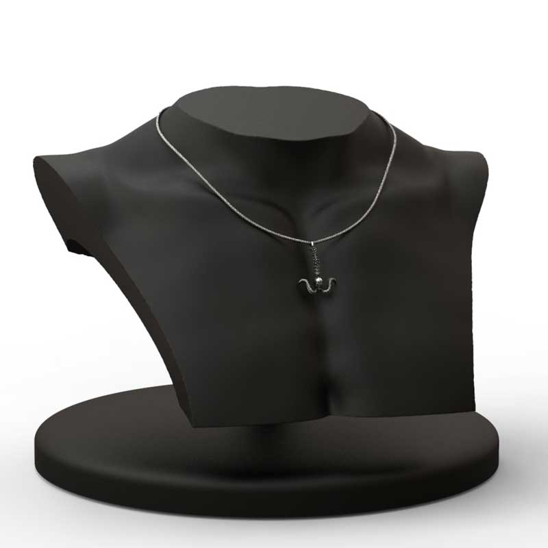 collana uomo ciondolo ancora in acciaio bicolore cll1826 collana uomo ciondolo ancora in acciaio bicolore cll1826
